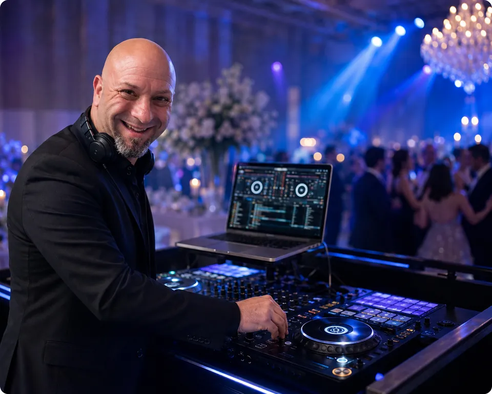 DJ Adam at a live event